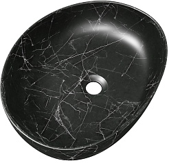 Teymi Раковина накладная Valma 50 T53102 черный мрамор – фотография-2