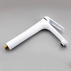 Frap Смеситель для раковины H52 F1052-54 белый/хром – фотография-2