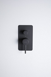 Allen Brau Смеситель для ванны Priority 5.31A11-31 (с внутренней частью, 3 выхода) черный матовый – фотография-4