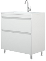 Corozo Тумба с раковиной напольная Алабама 80 Z2 белая