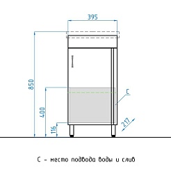 Style Line Мебель для ванной Стандарт №1 40 – фотография-10