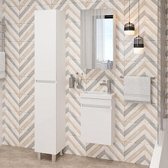 Onika Тумба с раковиной Милтон 40 R подвесная белая – фотография-8