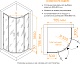 RGW Душевой уголок Classic CL-55B 80x80 профиль черный стекло прозрачное – картинка-14