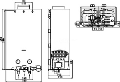 Ballu Газовый проточный водонагреватель Glass GWH 10 Mirror – фотография-3