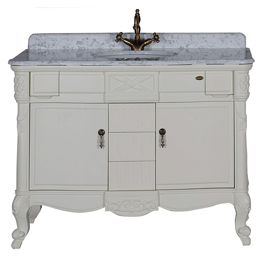 Demax Тумба с раковиной "Луизиана 120" blanco (173022) – фото-1