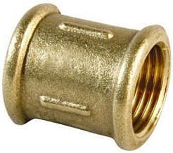 ВЛМЗ 0308 Муфта латунная Ду-32 (413652) – фотография-1