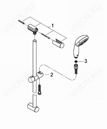 Grohe Душевой гарнитур "Tempesta New 100 27795000" – фотография-3
