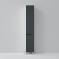 Am.Pm Пенал для ванной Gem S 30 графит матовый – фотография-4