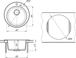 Florentina Мойка кухонная Никосия 510 брауни – фотография-4