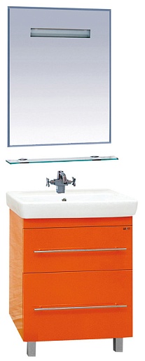 Misty Мебель для ванной Елена 70 Лика оранжевая – фото-1