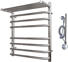 Point Полотенцесушитель электрический П7 500x600 PN09156SPE с полкой хром