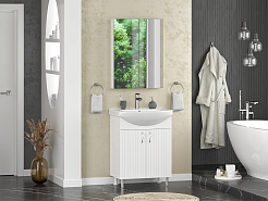 Misty Тумба с раковиной Изео 65 белая – фотография-7