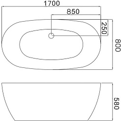 Grossman Акриловая ванна GR-2501 170x80 – фотография-5