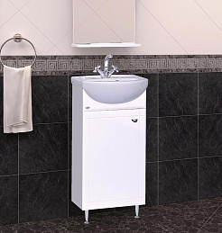 Misty Тумба с раковиной Соло 40 L одна дверь – фотография-2