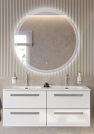 BelBagno Мебель для ванной Eco Cer-N 120 с 4 ящиками bianco lucido CZR-8095-120-2 ручки серые – фотография-1