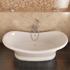 Фэма Ванна из литьевого мрамора Габриэлла на подиуме – фотография-5