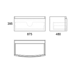 Owl 1975 Мебель для ванной Gotland 90 tiffani – фотография-5