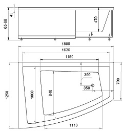 Aquatek Акриловая ванна Оракул L – фотография-7
