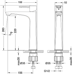 Lemark Смеситель для раковины чаши Evitta LM0509C – фотография-4