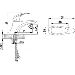 Iddis Смеситель Leaf LEASB00I01 для раковины – фотография-2