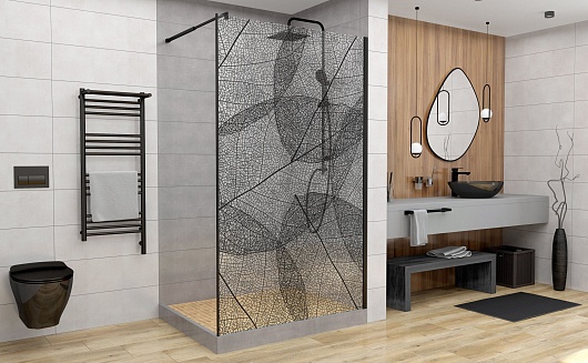 DTO Душевая перегородка MB 120 Black – фотография-4