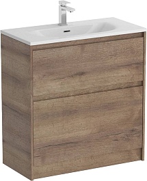 BelBagno Тумба с раковиной Kraft 39 80 напольная Rovere Tabacco с раковиной BB-8099-3-80 – фотография-1