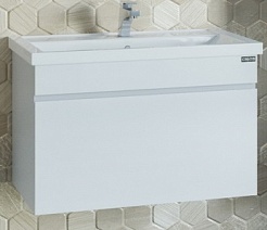 СанТа Тумба для умывальника Марс 80 подвесная – фотография-1