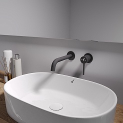 Oliveeka Смеситель для раковины Y OL-88869017-MB черный матовый – фотография-2