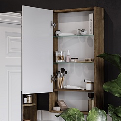 Акватон Мебель для ванной Сканди Doors 45 белая/дуб рустикальный – фотография-17