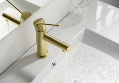 Timo Смеситель для раковины Saona 2361/03F золото матовое – фотография-7