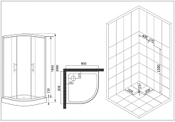 Esbano Душевой уголок ESD-8015 – фотография-15