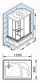 Appollo Душевая кабина TS-41W L/R – фотография-3