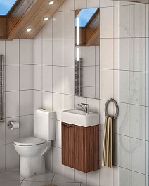 Акватон Мебель для ванной Эклипс 46 эбони темный – фотография-1