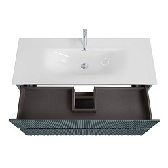 BelBagno Тумба с раковиной Uno 120 подвесная Голубой матовый с раковиной BB-8099-120 – фотография-9