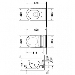Duravit Унитаз подвесной Starck 3 2226090000 с функцией биде – фотография-3