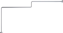 1Marka Карниз для ванны Linea 165x85 Г-образный – фотография-1