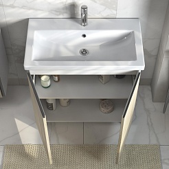 Vigo Тумба с раковиной Yuma 800-2-0 белый/дуб давос – фотография-4