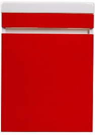 Style Line Тумба с раковиной Compact 40 красная – фотография-1