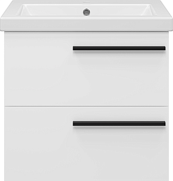 Misty Тумба под раковину Ненси 60 подвесная белая матовая – фотография-1