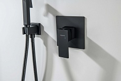 Aquatek Смеситель для душа и ванны Лира AQ1466MB матовый черный – фотография-2