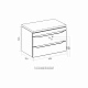 Mixline Тумба под раковину Лайн 70 2 ящика подвесная белая – картинка-6