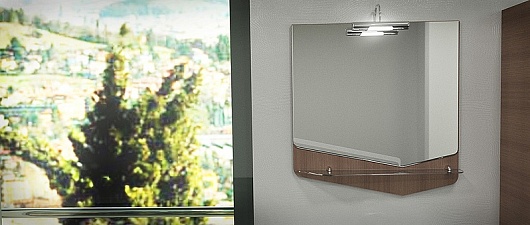 Velvex Мебель для ванной Crystal Cub 70 белый/ темный лен – фотография-6