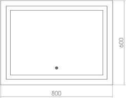 Mixline Зеркало Премьер Ливия 80 – фотография-2