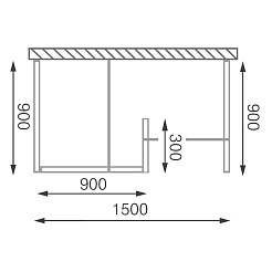 Roltechnik Душевое ограждение WALK E/1500 – фотография-2
