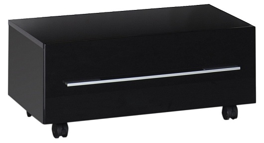 Aquanet Тумба подкатная "Нота 75" черная – картинка-3