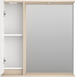 Brevita Мебель для ванной Balaton 80 L подвесная белая/бежевая – фотография-13