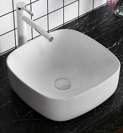 Ceruttispa Раковина накладная 42.5 CR0010 белая – фотография-2