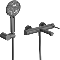 Cezares Смеситель для вынны с душем Relax RELAX-VD-NOP черный матовый – фотография-7