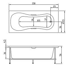Aquatika Акриловая ванна Аквастандарт Лира Basic – фотография-2