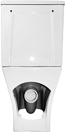 Azario Унитаз-компакт Blaise AZ-55-1 безободковый с бачком с сиденьем микролифт белый – фотография-9